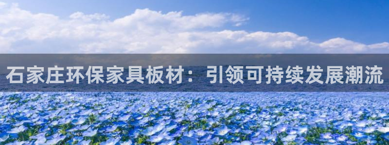 沐鸣2手机网页登录入口：石家庄环保家具板材：引领可持续发展潮