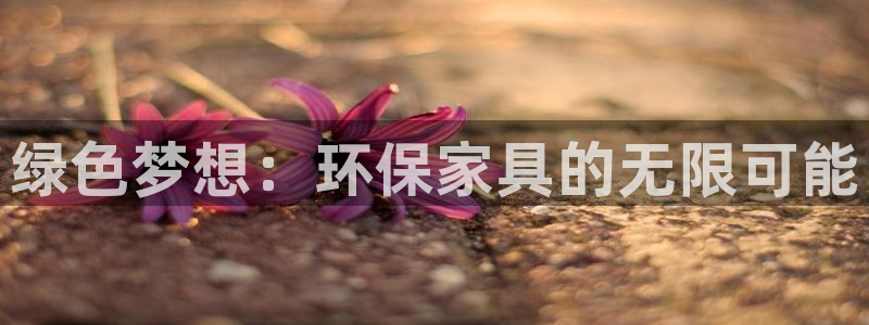 沐鸣2注册线路：绿色梦想：环保家具的无限可能